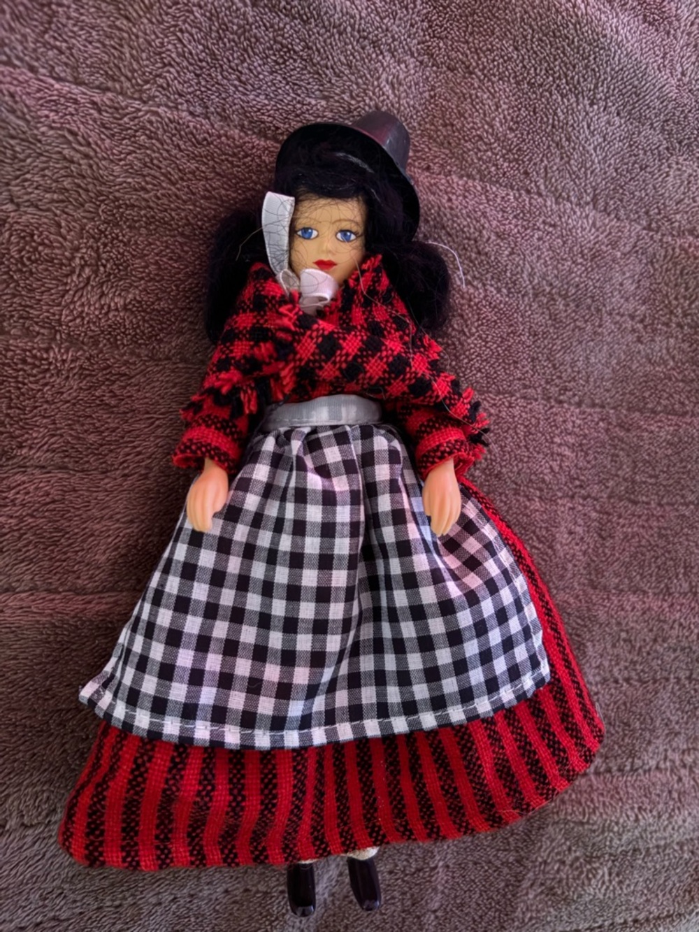 Rare vintage collectible is a Peggy Nisbet "Wales" BR/301 costume doll